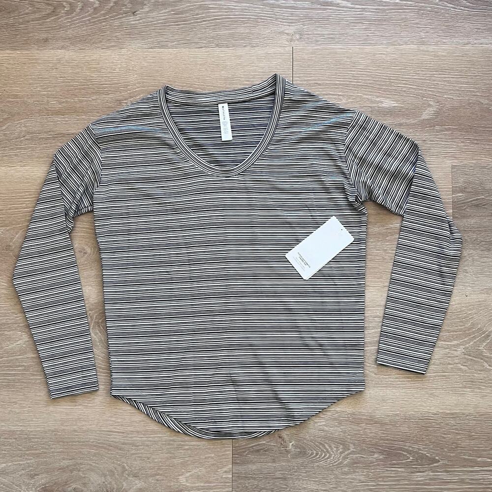 Athleta Cloudlight Long Sleeve Striped Top - Size XS